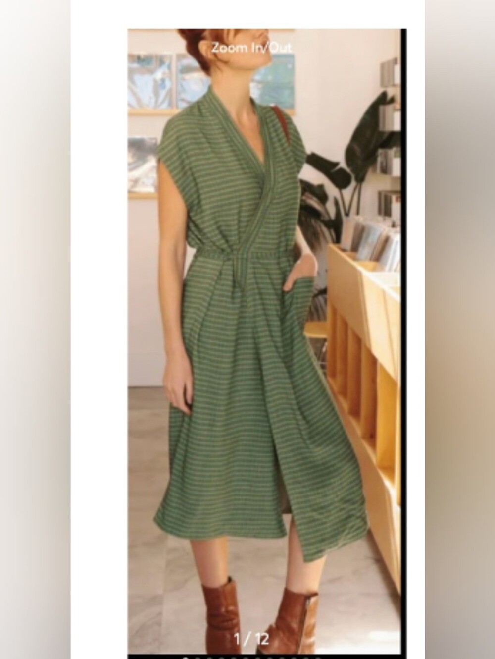 Oddbird Co Green Aydin Reversible Dress